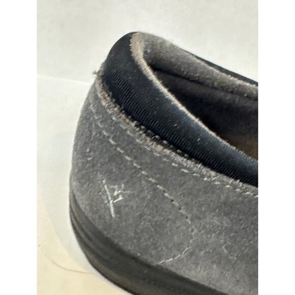 Grasshoppers Size 9.5 Gray Stretch Plus Zip Up Slipon Shoe Loafer Comfort Travel - Picture 5 of 10